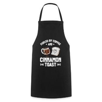 Fueled By Coffee - Cooking Apron - black - Front - AI Model Male 185 dark (185cm)