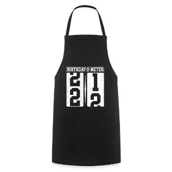 Birthday-O-Meter 22 Happy 22nd Birthday Celebrant - Cooking Apron - black - Front - AI Model Male 185 dark (185cm)