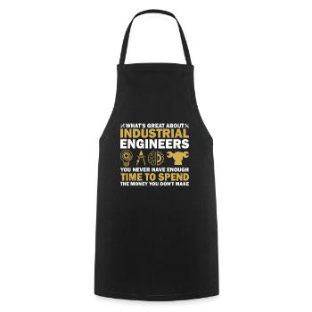 Ce qui est génial avec les ingénieurs industriels - Tablier de cuisine - noir - Devant - AI Model Male 185 dark (185cm)