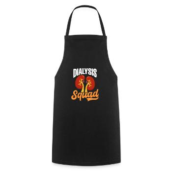 Dialysis Tech Dialysis Squad - Cooking Apron - black - Front - AI Model Male 185 dark (185cm)