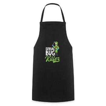 Bug Exterminator Serial Bug Killer - Tablier de cuisine - noir - Devant - AI Model Male 185 dark (185cm)