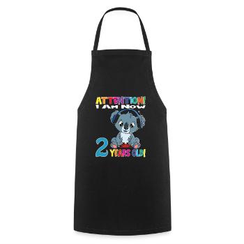 Gaming Koala Attention I Am Now 2 Years Old - Cooking Apron - black - Front - AI Model Male 185 dark (185cm)