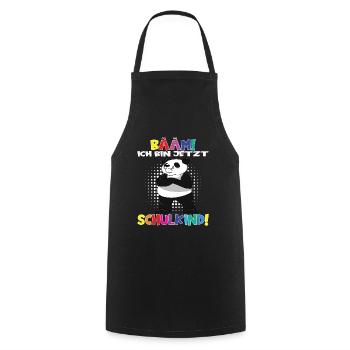 Bääm! Ich Bin Jetzt Schulkind Einschulung - Kochschürze - Schwarz - Vorne - AI Model Male 185 dark (185cm)