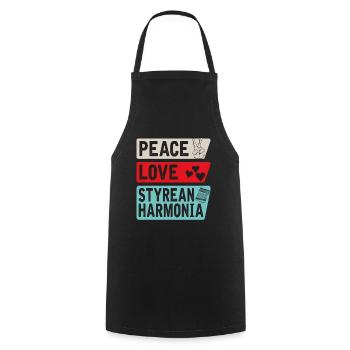 Paix Amour Styrean Harmonia - Tablier de cuisine - noir - Devant - AI Model Male 185 dark (185cm)