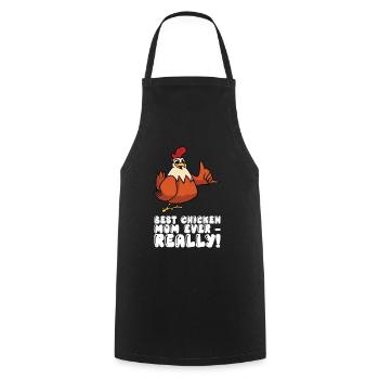 La meilleure mère de poulet de tous les temps - Tablier de cuisine - noir - Devant - AI Model Male 185 dark (185cm)
