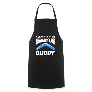 Le futur boomerang de papa Buddy - Tablier de cuisine - noir - Devant - AI Model Male 185 dark (185cm)