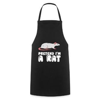 Pretend Im A Rat - Cooking Apron - black - Front - AI Model Male 185 dark (185cm)