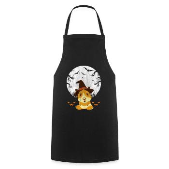 Halloween Hamster Pumpkins Scary Bat - Cooking Apron - black - Front - AI Model Male 185 dark (185cm)