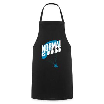 Parapente motorisé Normal est ennuyeux - Tablier de cuisine - noir - Devant - AI Model Male 185 dark (185cm)