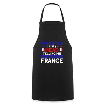 French Flag French Roots Gift - Cooking Apron - black - Front - AI Model Male 185 dark (185cm)