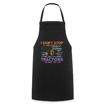 Farmer Farm Agriculture Gift - Cooking Apron - black - Front - AI Model Male 185 dark (185cm)