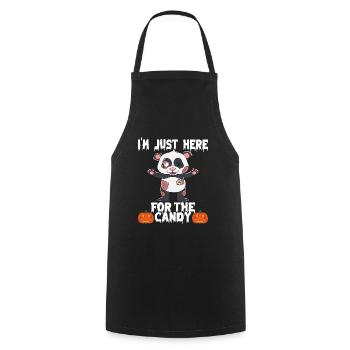 Halloween I'm Just Here For The Candy - Kochschürze - Schwarz - Vorne - AI Model Male 185 dark (185cm)