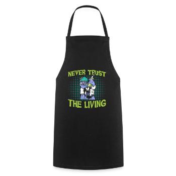 Horreur Halloween Le Vivant Effrayant - Tablier de cuisine - noir - Devant - AI Model Male 185 dark (185cm)