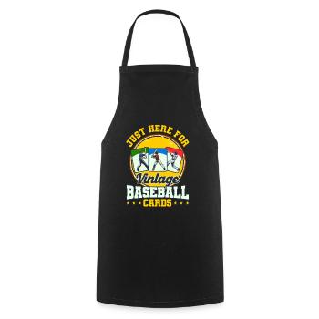 Collectionneur de cartes de baseball Collector Gift - Tablier de cuisine - noir - Devant - AI Model Male 185 dark (185cm)
