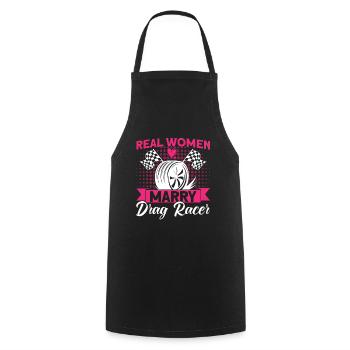 Racing Car Drag Racing Car Racing Gift - Cooking Apron - black - Front - AI Model Male 185 dark (185cm)