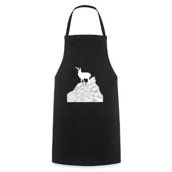 Goat - (4) - Cooking Apron - black - Front - AI Model Male 185 dark (185cm)