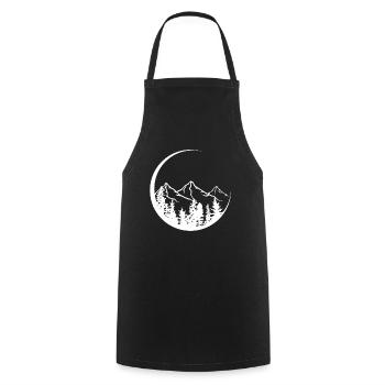 Cercle - Montagne - (2) - Tablier de cuisine - noir - Devant - AI Model Male 185 dark (185cm)
