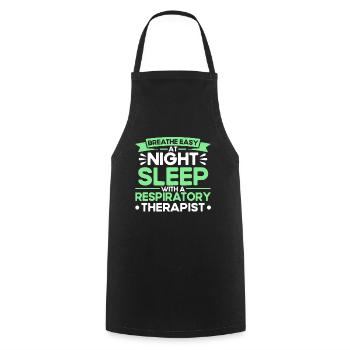 Thérapeute respiratoire agréé Respirotic T - Tablier de cuisine - noir - Devant - AI Model Male 185 dark (185cm)