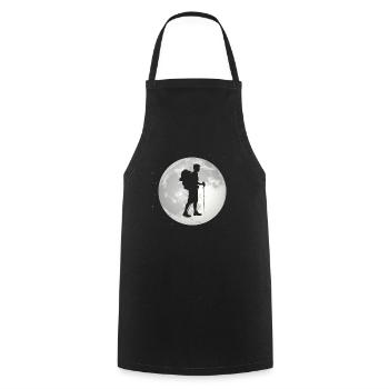 Pleine Lune - Randonnée - - Tablier de cuisine - noir - Devant - AI Model Male 185 dark (185cm)
