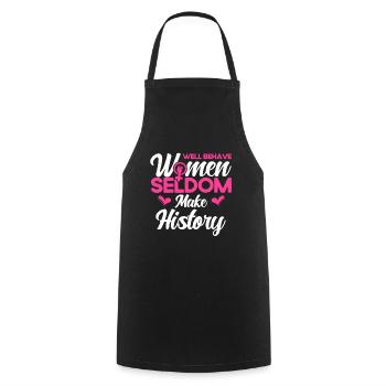 Droits des femmes Autonomisation féministe - Tablier de cuisine - noir - Devant - AI Model Male 185 dark (185cm)