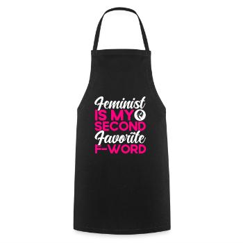 Gender equality Gender equality - Cooking Apron - black - Front - AI Model Male 185 dark (185cm)
