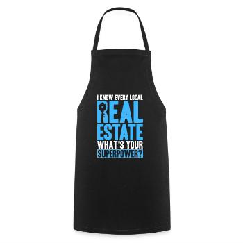 Real estate Sell house Real estate sale Geschen - Cooking Apron - black - Front - AI Model Male 185 dark (185cm)
