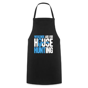 House Sell Real Estate Real Estate Sale Geschen - Cooking Apron - black - Front - AI Model Male 185 dark (185cm)