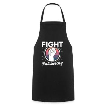 Empowerment of gender equality F - Cooking Apron - black - Front - AI Model Male 185 dark (185cm)