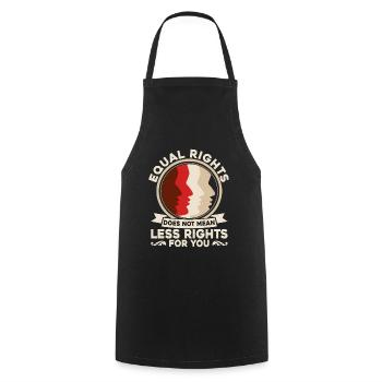 Feminism Feminist Equality of the Ges - Cooking Apron - black - Front - AI Model Male 185 dark (185cm)