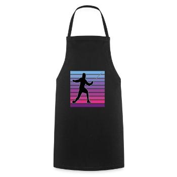 Fencing Fencing Sport Fencing - Cooking Apron - black - Front - AI Model Male 185 dark (185cm)