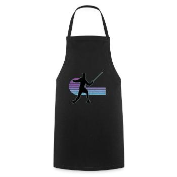 Fencing Fencing Sport Fencing - Cooking Apron - black - Front - AI Model Male 185 dark (185cm)