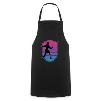 Fencing Fencing Sport Fencing - Cooking Apron - black - Front - AI Model Male 185 dark (185cm)