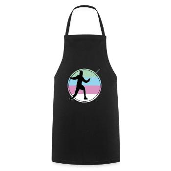 Fencing Fencing Sport Fencing - Cooking Apron - black - Front - AI Model Male 185 dark (185cm)