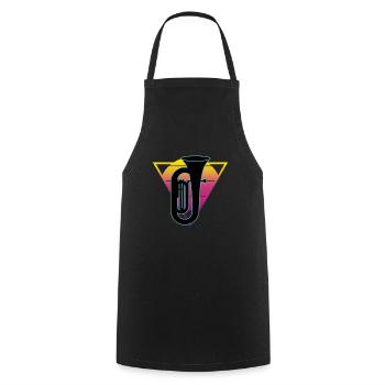 Tuba Player Tuba Musical Instrument - Cooking Apron - black - Front - AI Model Male 185 dark (185cm)