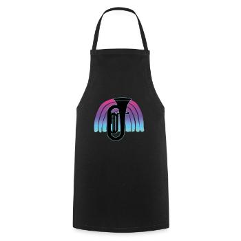Tuba Player Tuba Musical Instrument - Cooking Apron - black - Front - AI Model Male 185 dark (185cm)