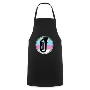 Tuba Player Tuba Musical Instrument - Cooking Apron - black - Front - AI Model Male 185 dark (185cm)