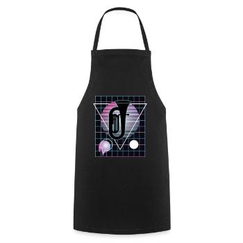Tuba Player Tuba Musical Instrument - Cooking Apron - black - Front - AI Model Male 185 dark (185cm)
