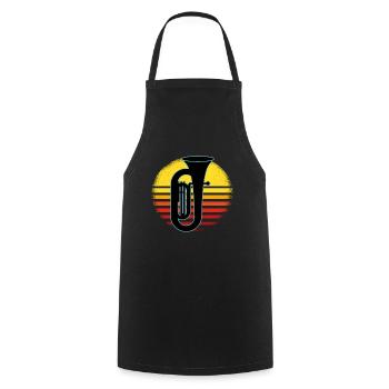Tuba Player Tuba Musical Instrument - Cooking Apron - black - Front - AI Model Male 185 dark (185cm)