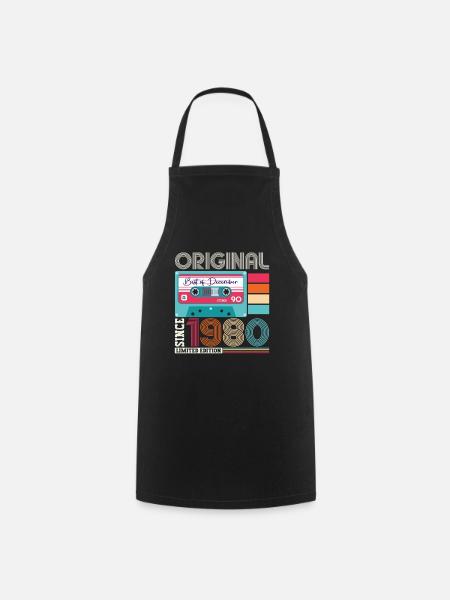 Dezember Jahrgang 1980 42. Geburtstag Geschenk - Kochschürze - Schwarz