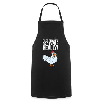 Best Chicken Dad Ever Really - Cooking Apron - black - Front - AI Model Male 185 dark (185cm)