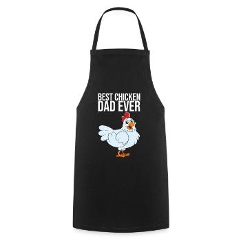 Meilleur père de poulet de tous les temps - Tablier de cuisine - noir - Devant - AI Model Male 185 dark (185cm)