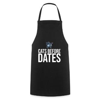 Dabbing Cat Funny Cat - Cooking Apron - black - Front - AI Model Male 185 dark (185cm)