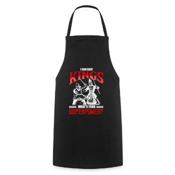 I Can Beat Kings What's Your Superpower Schach - Kochschürze - Schwarz - Vorne - AI Model Male 185 dark (185cm)