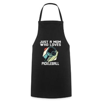 Juste une maman qui aime le pickleball - Tablier de cuisine - noir - Devant - AI Model Male 185 dark (185cm)