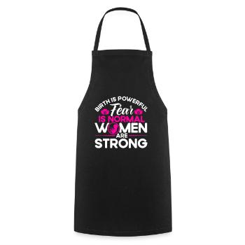 Sage-femme LD Travail Obstétricien Cadeau - Tablier de cuisine - noir - Devant - AI Model Male 185 dark (185cm)