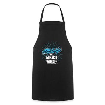Sage-femme obstétricienne LD Work Gift - Tablier de cuisine - noir - Devant - AI Model Male 185 dark (185cm)