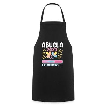 Abuela 2023 Loading - Cooking Apron - black - Front - AI Model Male 185 dark (185cm)