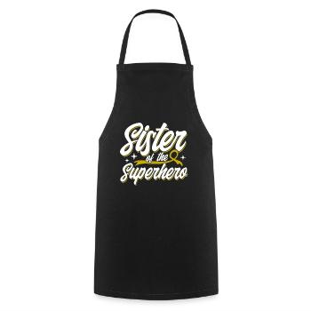 Soutien au cancer infantile Cancer chez les enfants - Tablier de cuisine - noir - Devant - AI Model Male 185 dark (185cm)