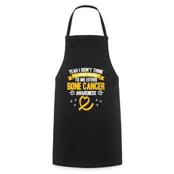 Bone Cancer Fighter Bone Cancer Awareness Knoc - Cooking Apron - black - Front - AI Model Male 185 dark (185cm)
