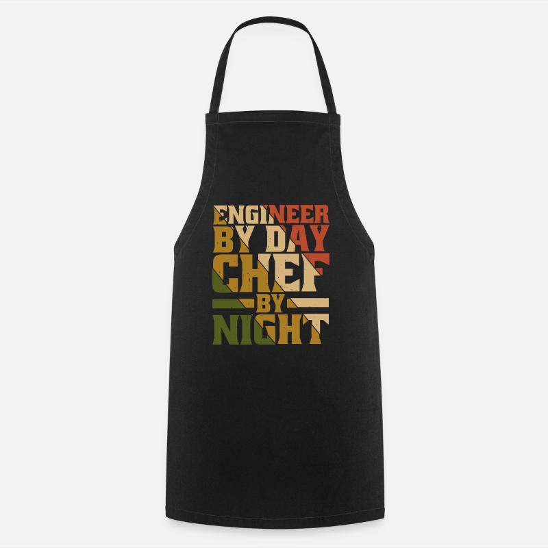 Engineer By Day, Chef By Night 9 - Kochschürze - Schwarz